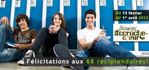 Lauréats des Bourses Accroche-coeur 2012